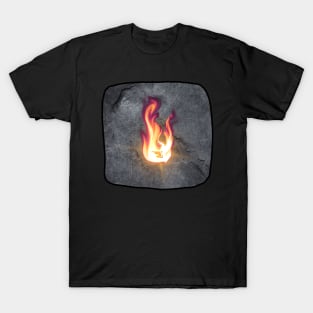 Fire and Stone-Power Design T-Shirt